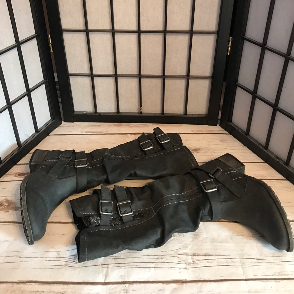 Grey Fashion Boots